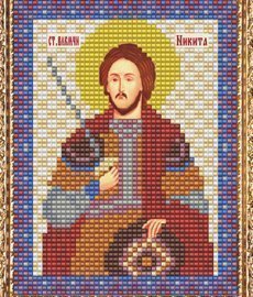Набор для вышивания бисером ВБ-220 "Икона Св. Великомученика Никиты"